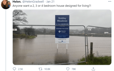 The truth behind a viral image of a housing estate in Rochdale ‘flooded’ during Storm Christoph